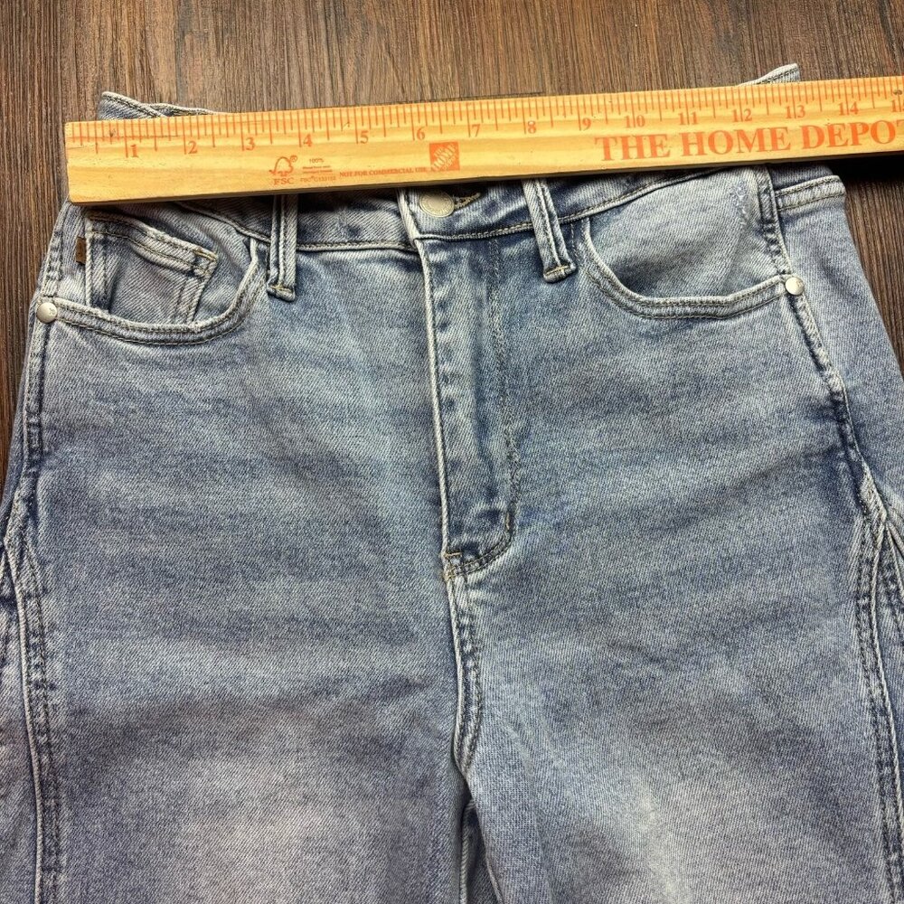 Judy Blue Retro Wide High Waist Jeans Light Wash Women’s Size 5/27 - Picture 8 of 12
